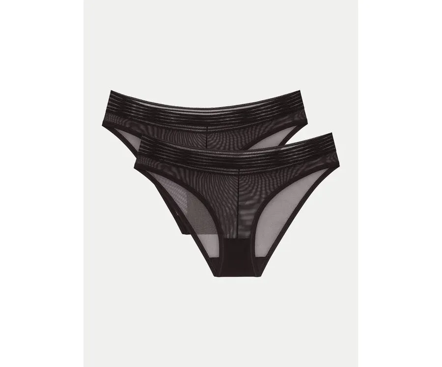 obrazek 1 Triumph Komplet 2 par fig klasycznych Tempting Sheer 10218591 Czarny