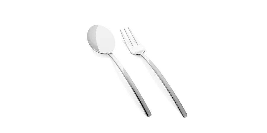 obrazek 4 Stylowy włoski komplet 6 łyżek Gourmet z kolekcji Due ze stali nierdzewnej