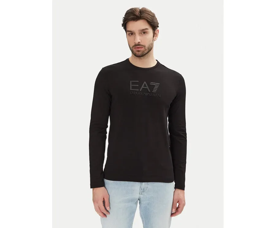 obrazek 1 EA7 Emporio Armani Longsleeve 7M000227 AF10373 UC001 Czarny Slim Fit