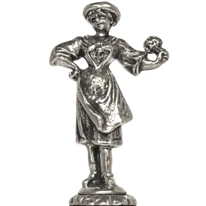 Zdjęcie Nietuzinkowy nożyk do papeterii z figurką kobiety z kwiatami