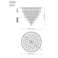 Picture Beautiful ceiling lamp in blown Murano glass in anthracite and transparent - Il Paralume Marina