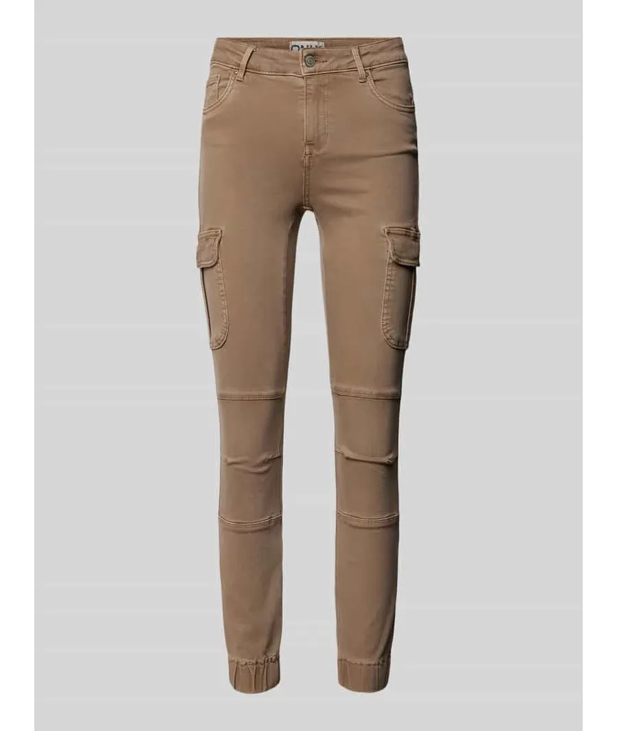obrazek 1 Jeansy cargo o kroju slim fit z elastycznymi zakończeniami nogawek model ‘MISSOURI’