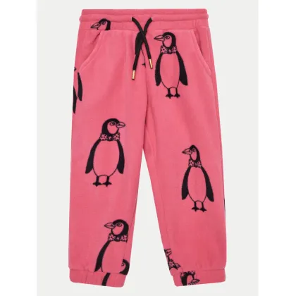 Zdjęcie Mini Rodini Spodnie dresowe Penguin 1100009228 Różowy Regular Fit MINI RODINI