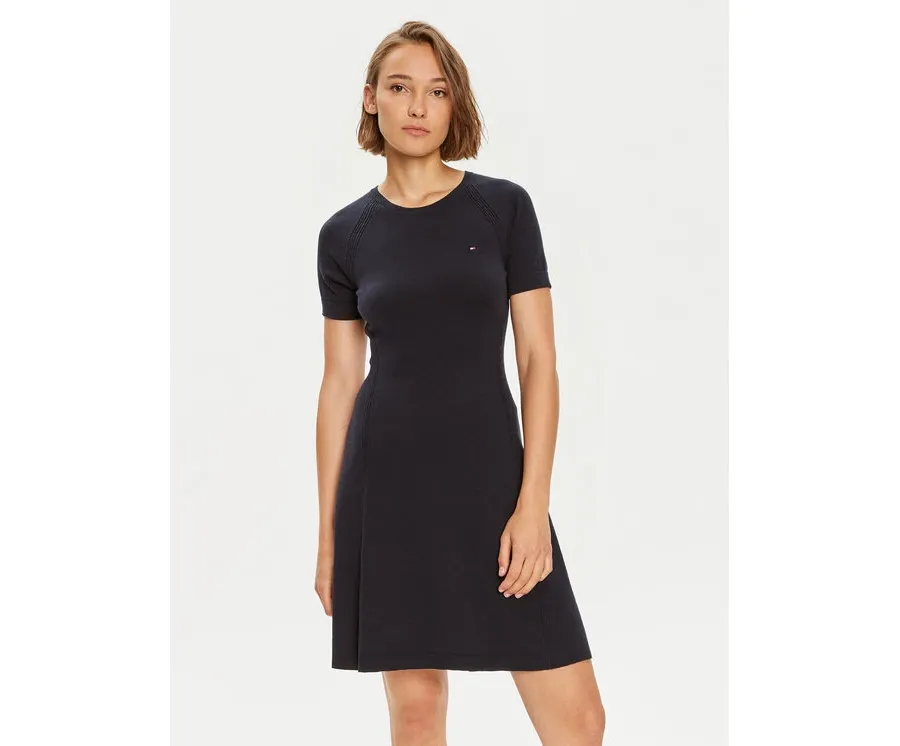 obrazek 1 Tommy Hilfiger Sukienka codzienna WW0WW42461 Granatowy Slim Fit
