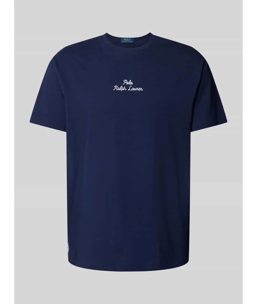 obrazek 1 T-shirt o kroju regular fit z wyhaftowanym logo
