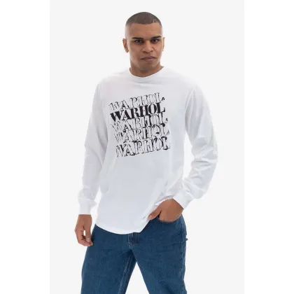 Zdjęcie Maharishi longsleeve bawełniany kolor biały z nadrukiem 9923.WHITE-WHITE