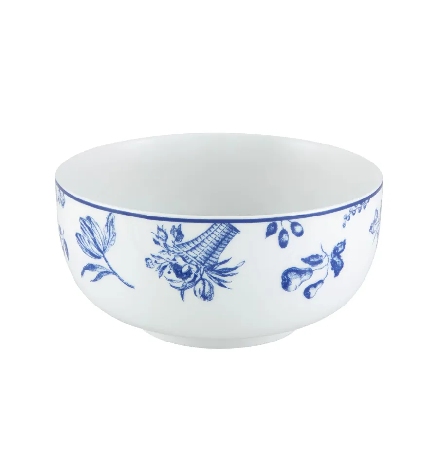 obrazek 1 Mała porcelanowa miska na makaron Chintz Azul z błękitnym roślinnym motywem - Vista Alegre