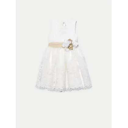 Zdjęcie Abel & Lula Sukienka elegancka 5037 Écru Regular Fit