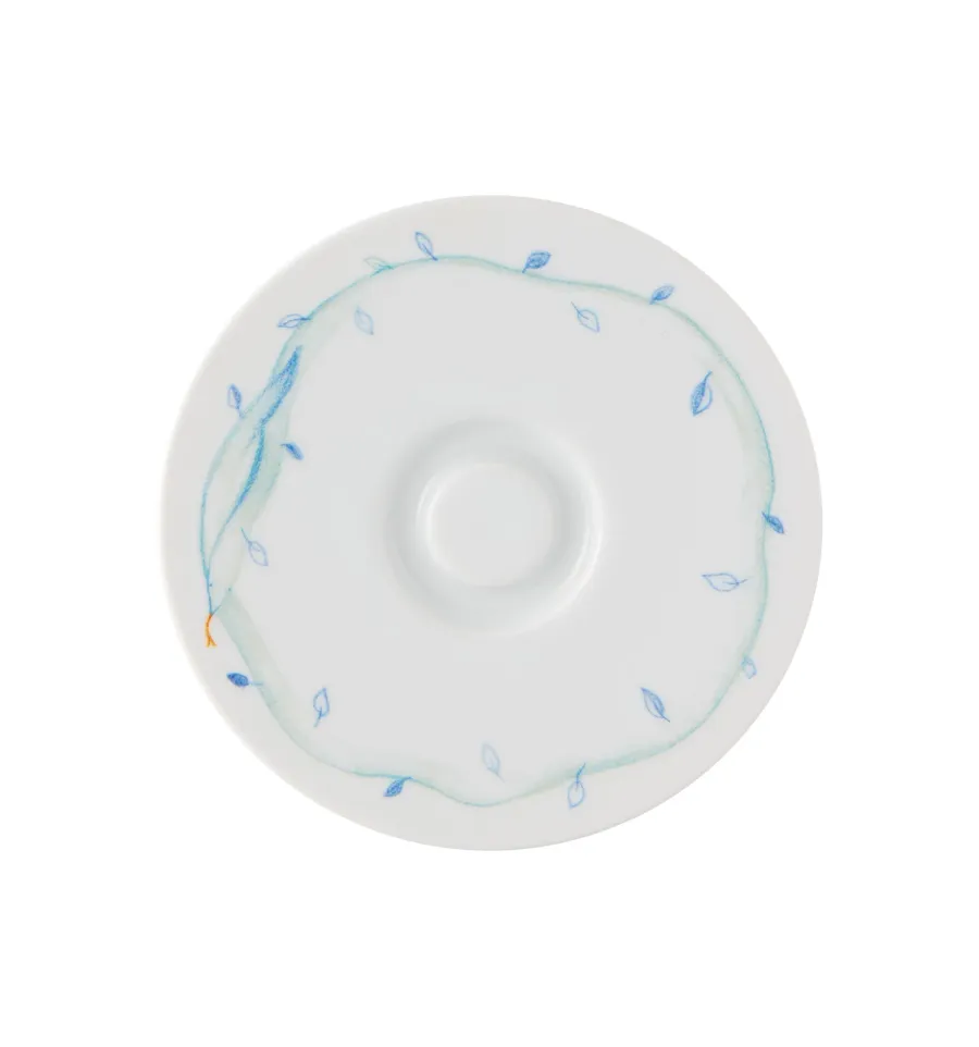 obrazek 3 Malowana porcelanowa filiżanka ze spodkiem do kawy