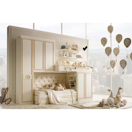 Zdjęcie Włoski zestaw składający się z 2 półek z półokrągłym detalem - Ferretti e Ferretti