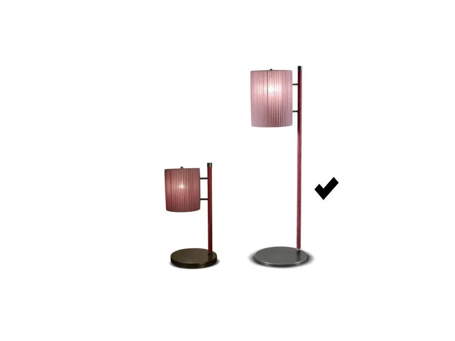 obrazek 1 Nowoczesna lampa stojąca z metalu, niklu i skóry - Ulivi Salotti