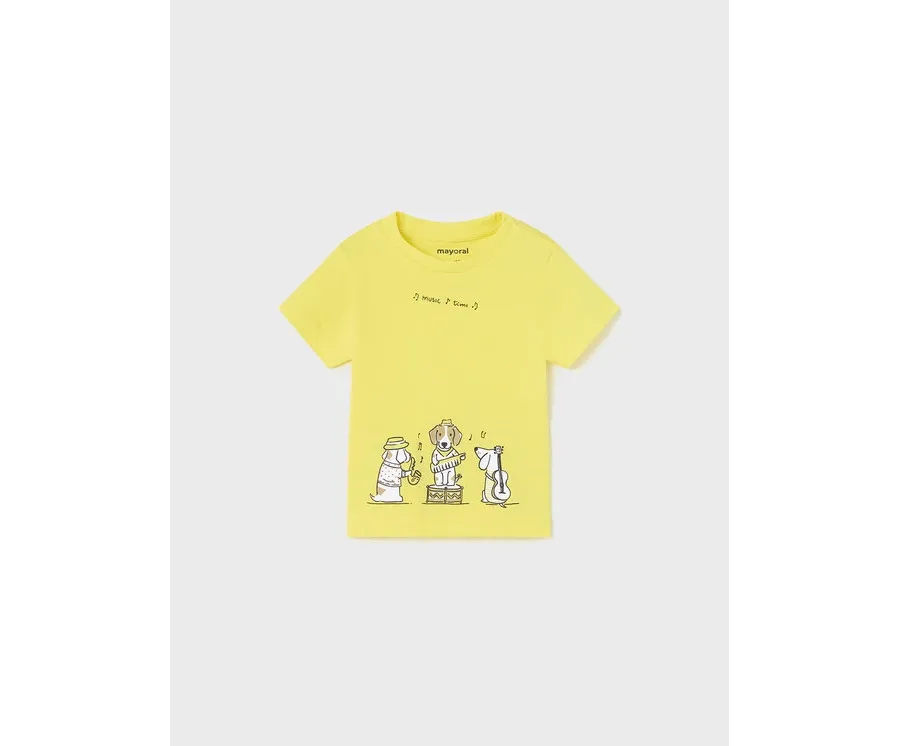 obrazek 1 Mayoral T-Shirt 1017 Żółty Regular Fit