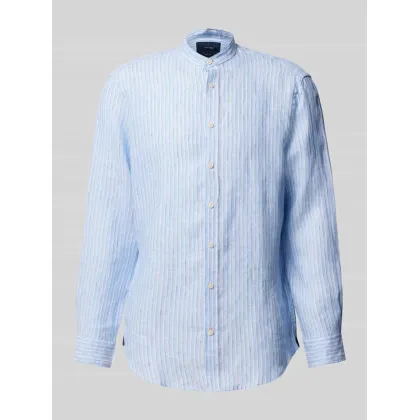 Zdjęcie Koszula lniana o kroju regular fit ze stójką