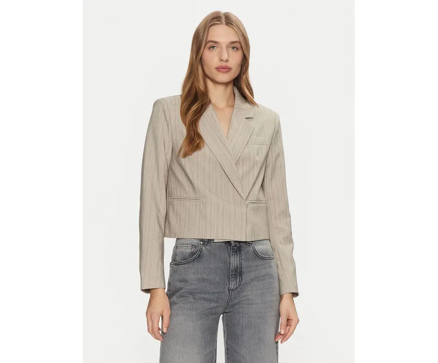 obrazek 1 Vero Moda Marynarka Eli 10319629 Beżowy Cropped Fit