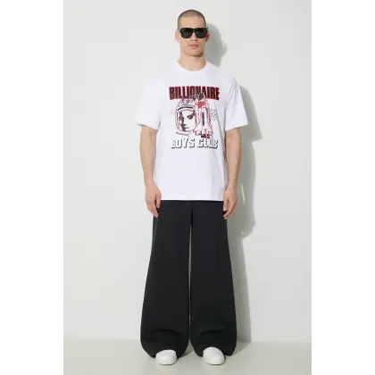 Zdjęcie Billionaire Boys Club t-shirt bawełniany Space Program męski kolor biały z nadrukiem B24139