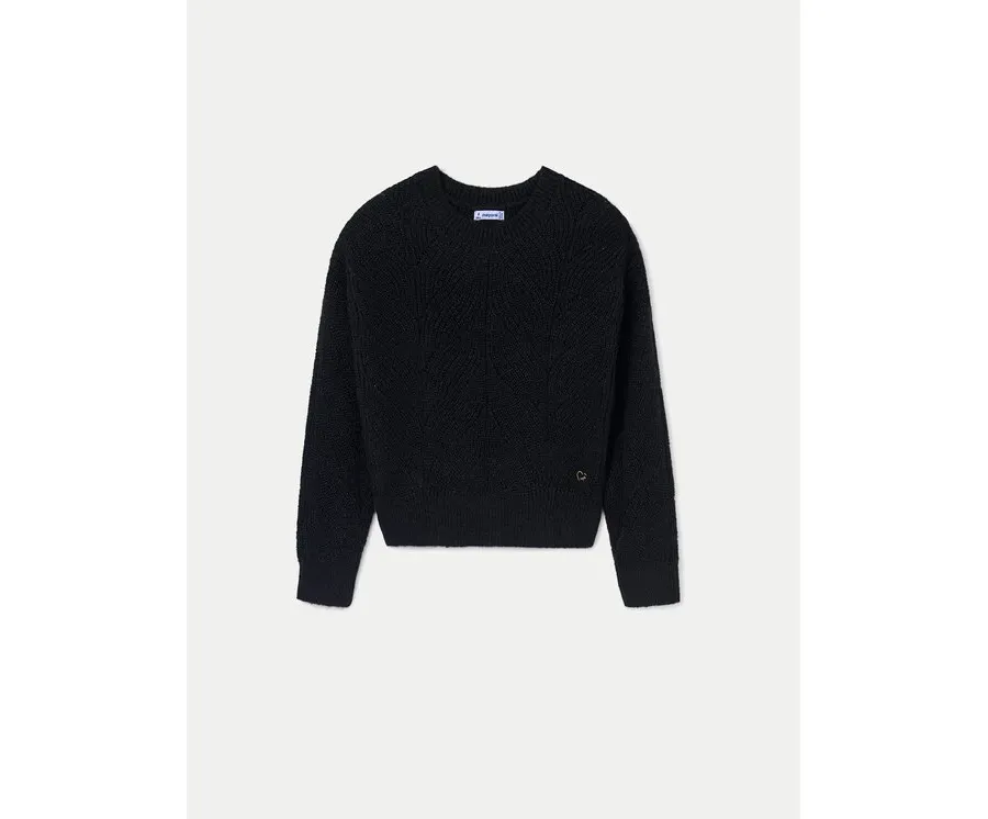 obrazek 1 Mayoral Sweter 7303 Czarny Regular Fit