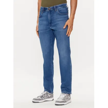 Zdjęcie Wrangler Jeansy River 112352673 Niebieski Tapered Fit