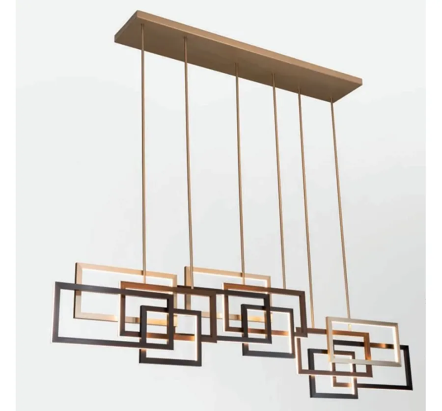 obrazek 1 Wspaniała lampa wisząca, żyrandol Edge z aluminium