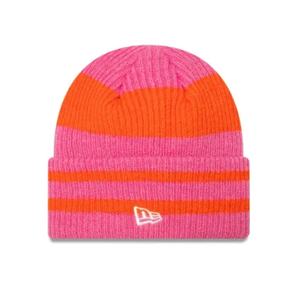 Zdjęcie New Era Czapka Stripe Cuff Knit Beanie 60580763 Różowy