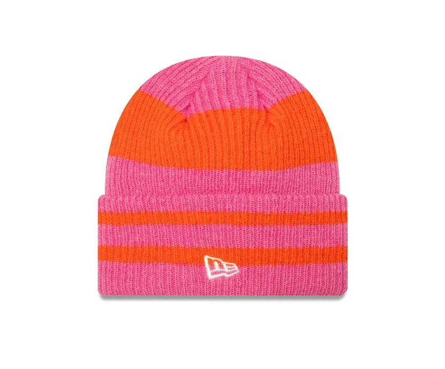 obrazek 1 New Era Czapka Stripe Cuff Knit Beanie 60580763 Różowy