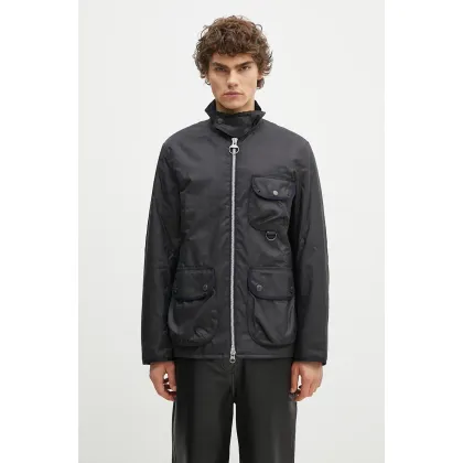 Zdjęcie Barbour kurtka Angler Wax Jacket męska kolor czarny przejściowa MWX2348