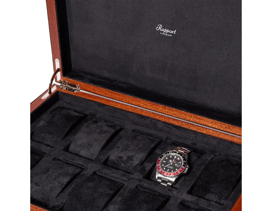 obrazek 6 Drewniane pudełko kolekcjonerskie na dziesięć zegarków