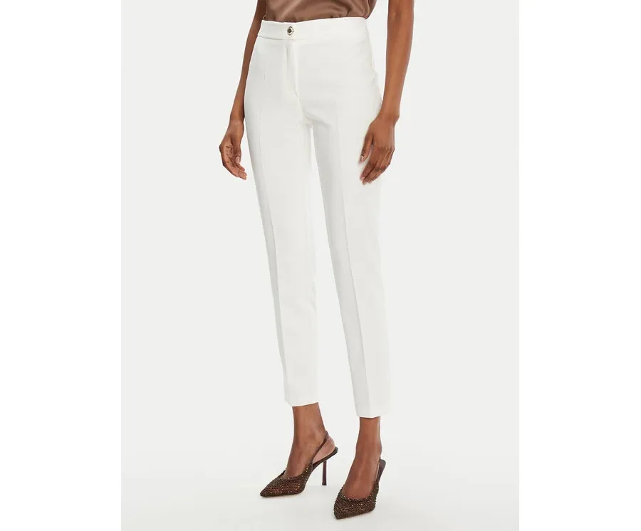 obrazek 1 Rinascimento Spodnie materiałowe CFC0122733003 Biały Regular Fit