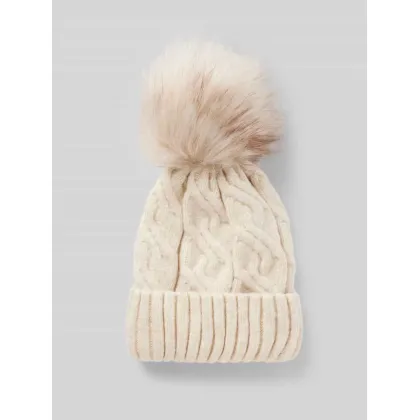 Zdjęcie Czapka z pomponem ze ściegiem warkoczowym