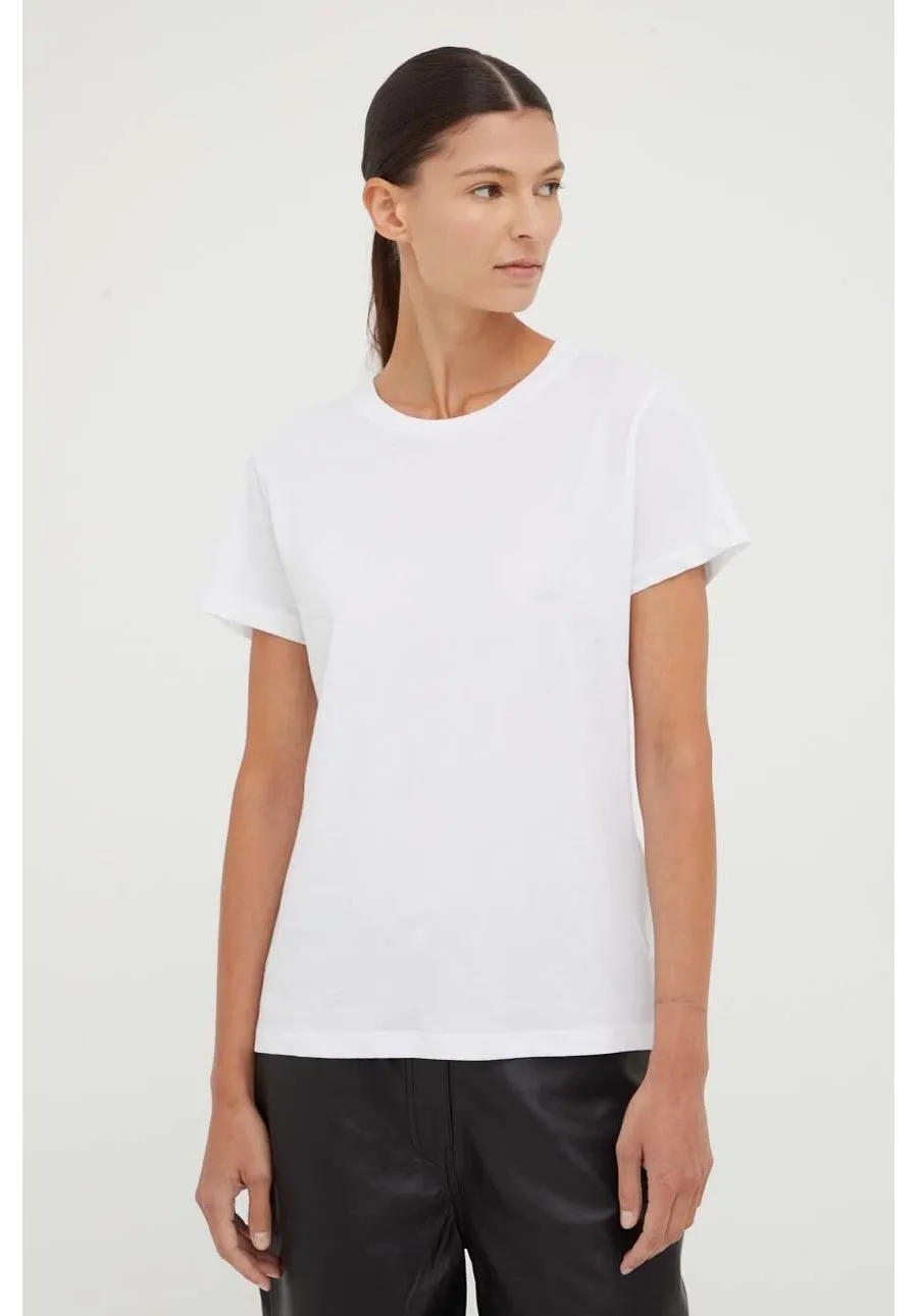 obrazek 1 Samsoe Samsoe t-shirt bawełniany SOLLY kolor biały F00012050