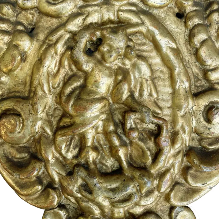 obrazek 5 Elegancka para złotych fryzów z XVIII wieku