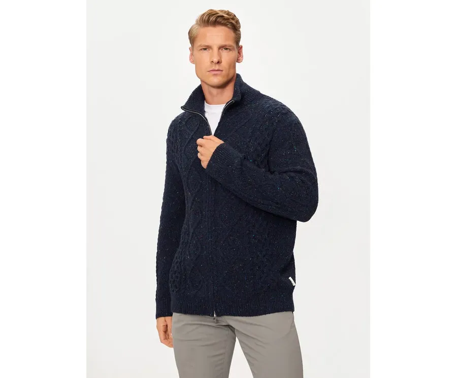 obrazek 1 Gant Kardigan 8040201 Granatowy Regular Fit