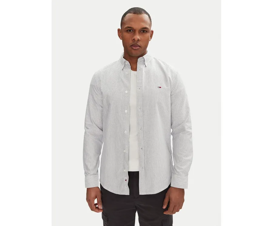 obrazek 1 Tommy Jeans Koszula DM0DM20668 Niebieski Slim Fit