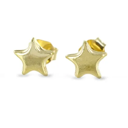 Zdjęcie Kolczyki gwiazdki z żółtego złota