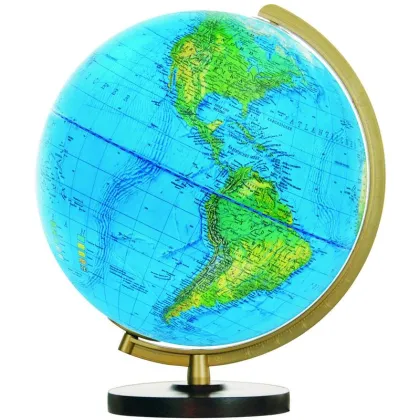 Picture A vivid, colorful globe - illuminated