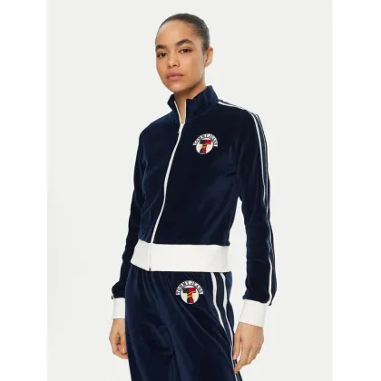 Zdjęcie Tommy Jeans Bluza Velvet DW0DW20565 Granatowy Slim Fit
