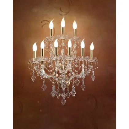 Zdjęcie Wystawny kryształowy żyrandol z włoch