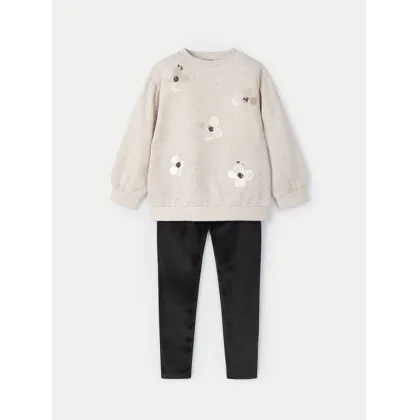 Zdjęcie Mayoral Komplet bluza i legginsy 4706 Czarny Regular Fit