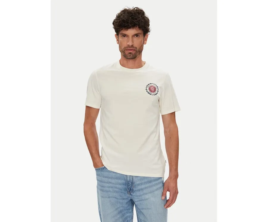 obrazek 1 Guess Jeans T-Shirt M5YI04 K8HM0 Écru Regular Fit