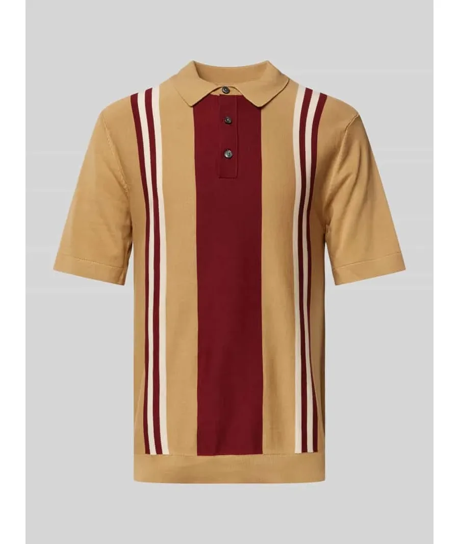 obrazek 1 Koszulka polo o kroju regular fit z krótką listwą guzikową model ‘MATTIS’