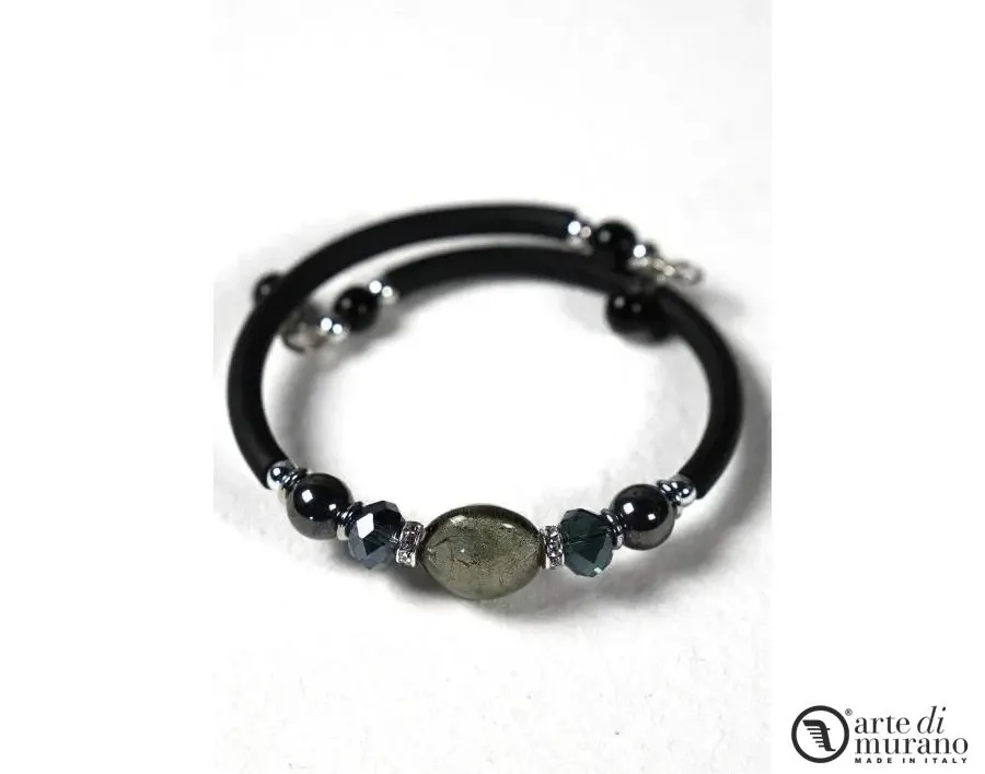 obrazek 1 Ozdobna włoska bransoletka z koralikami Murano
