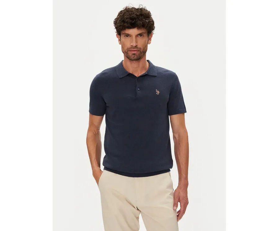 obrazek 1 U.S. Polo Assn. Polo MUP3709 Granatowy Regular Fit