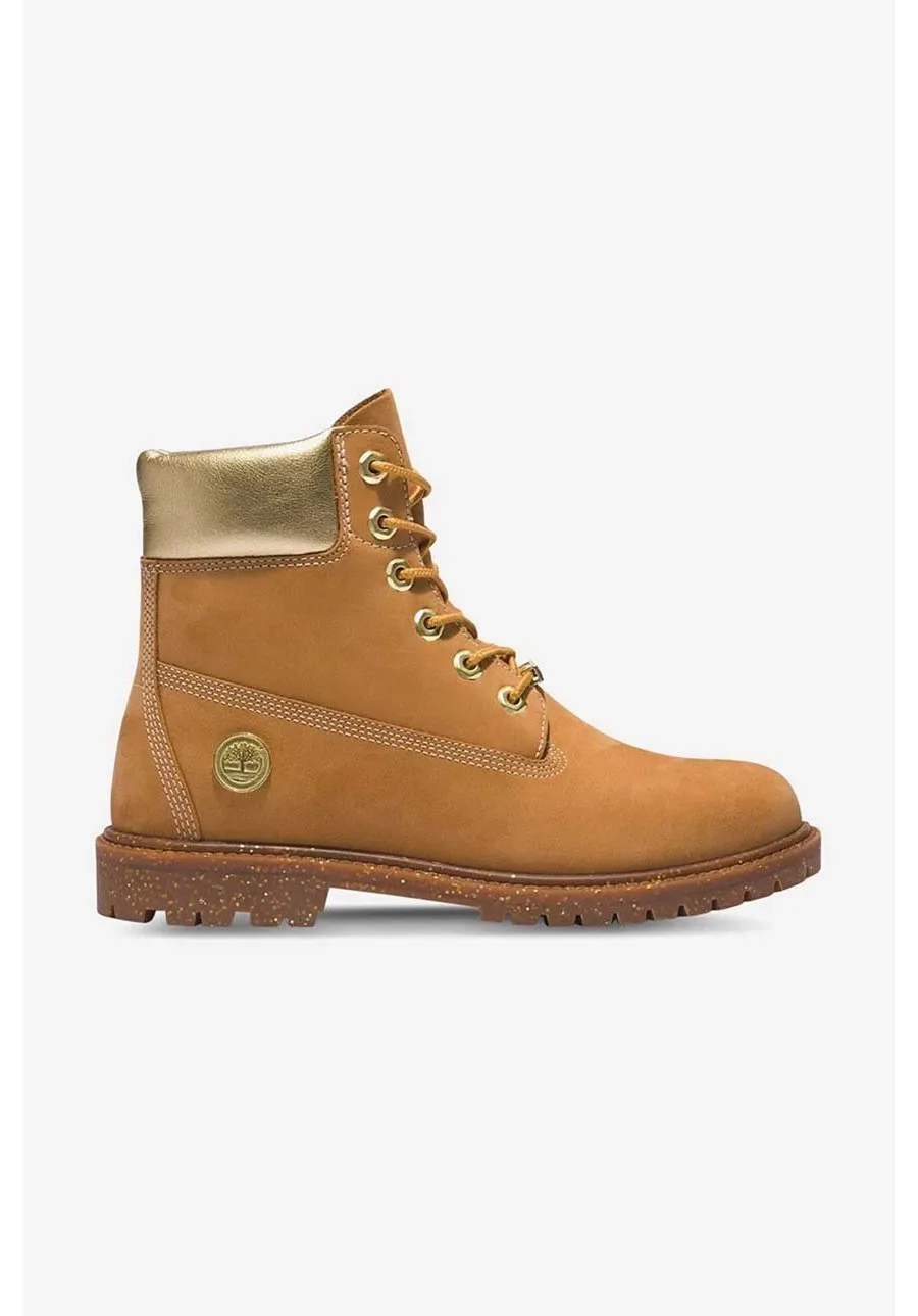 obrazek 1 Timberland workery zamszowe 6IN Hert BT Cupsole W damskie kolor brązowy na płaskim obcasie A5RS8-BROWN