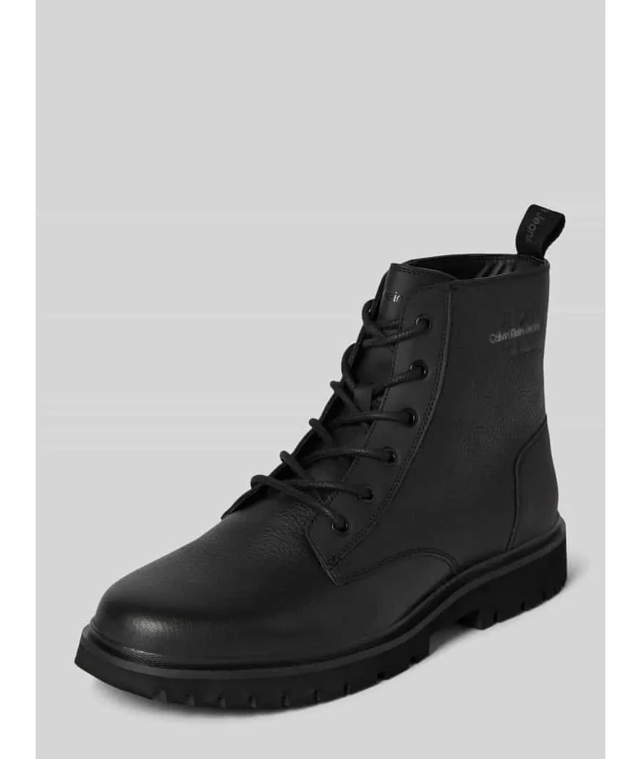 obrazek 1 Buty chelsea z detalem z logo