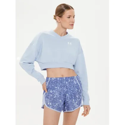 Zdjęcie Under Armour Bluza Ua Rival Terry Os Crop Crw 1382738-539 Niebieski Loose Fit