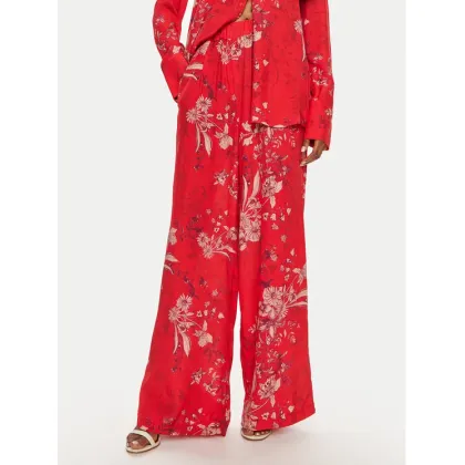 Zdjęcie ViCOLO Spodnie materiałowe TB1274 Czerwony Relaxed Fit