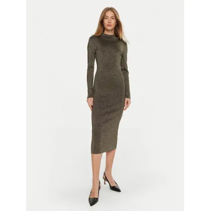 Zdjęcie MICHAEL Michael Kors Sukienka dzianinowa MF482KPAFB Złoty Slim Fit
