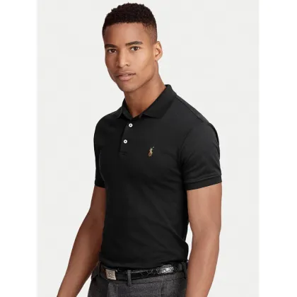 Zdjęcie Polo Ralph Lauren Polo Ssl-Knt 710685514002 Czarny Slim Fit