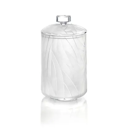 Picture Stylish container with a lid made of hand-cut Italian crystal - Il Paralume Marina