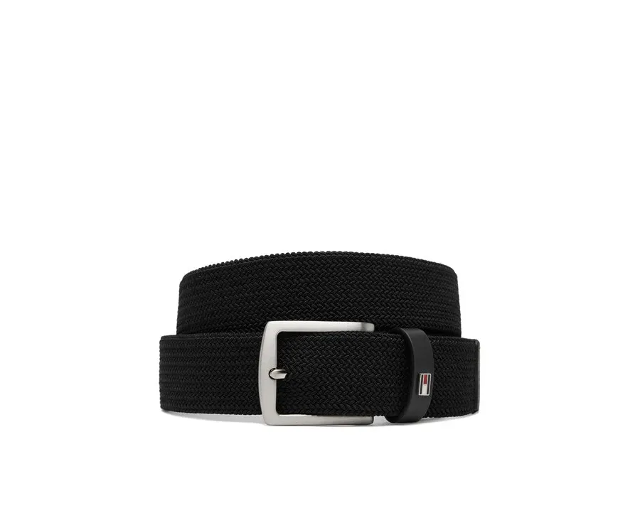 obrazek 1 Tommy Hilfiger Pasek Męski Denton Elastic 3.5 AM0AM13354 Czarny