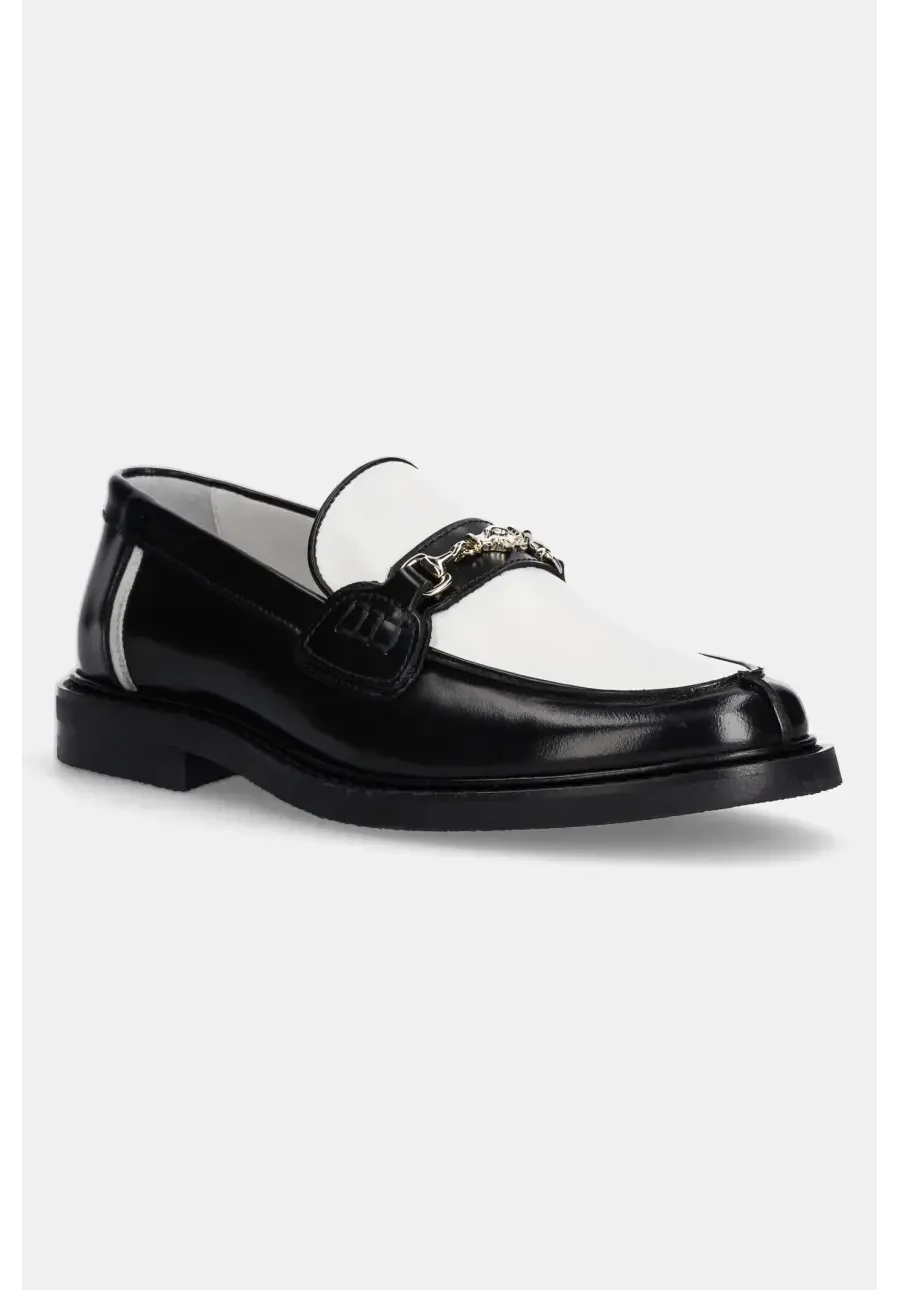 obrazek 1 Filling Pieces mokasyny skórzane Loafer Polido kolor czarny na płaskim obcasie